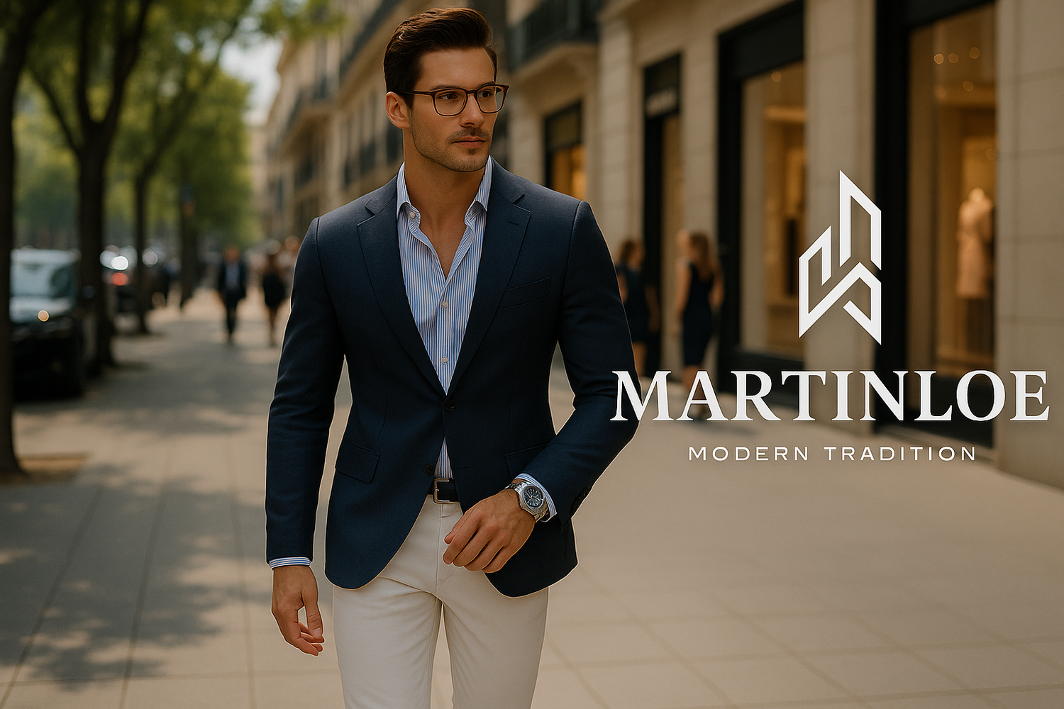 MARTINLOE Serrano Madrid - Modelo Guapo con Logo